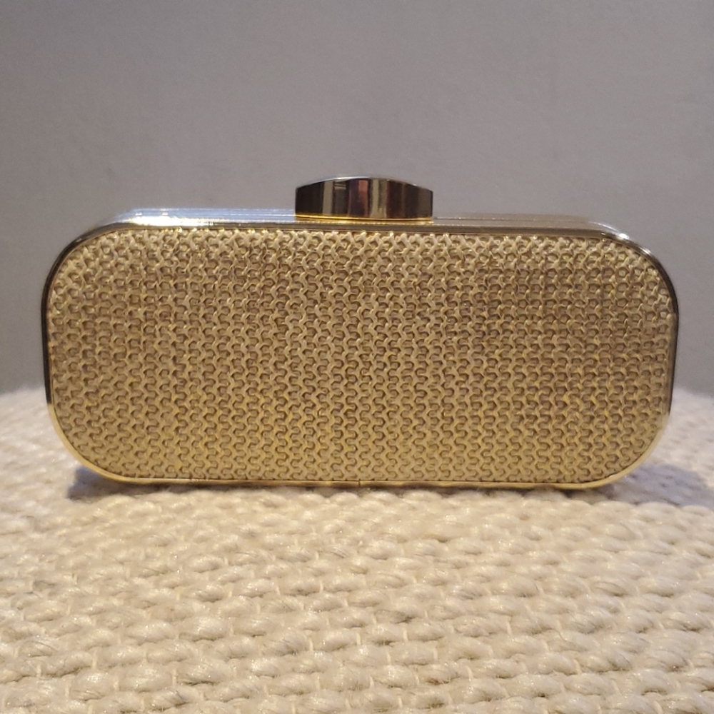 Jessica McClintock Gold Evening Clutch